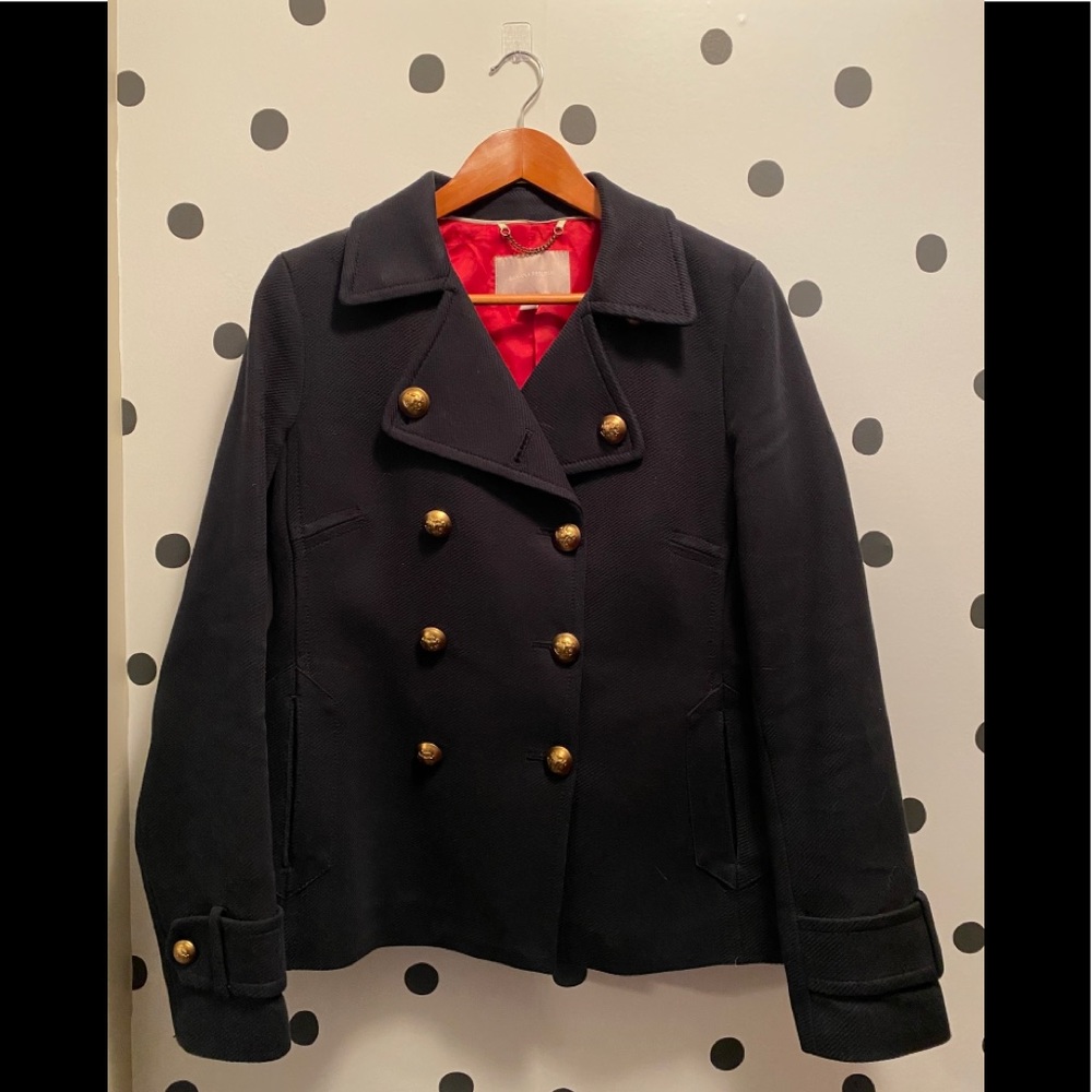 Banana Republic classic navy pea coat